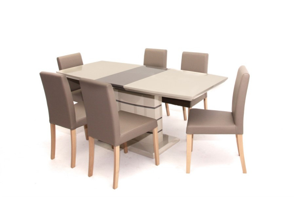 Aurél asztal Kanzo székkel - 6 személyes (AG)