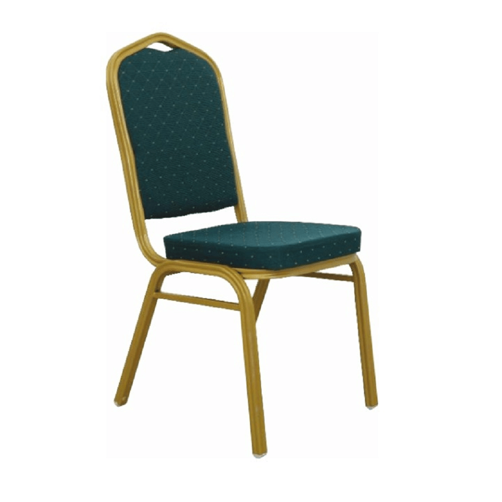 Rakásolható szék, zöld/matt arany keret, ZINA 2 NEW (TK)