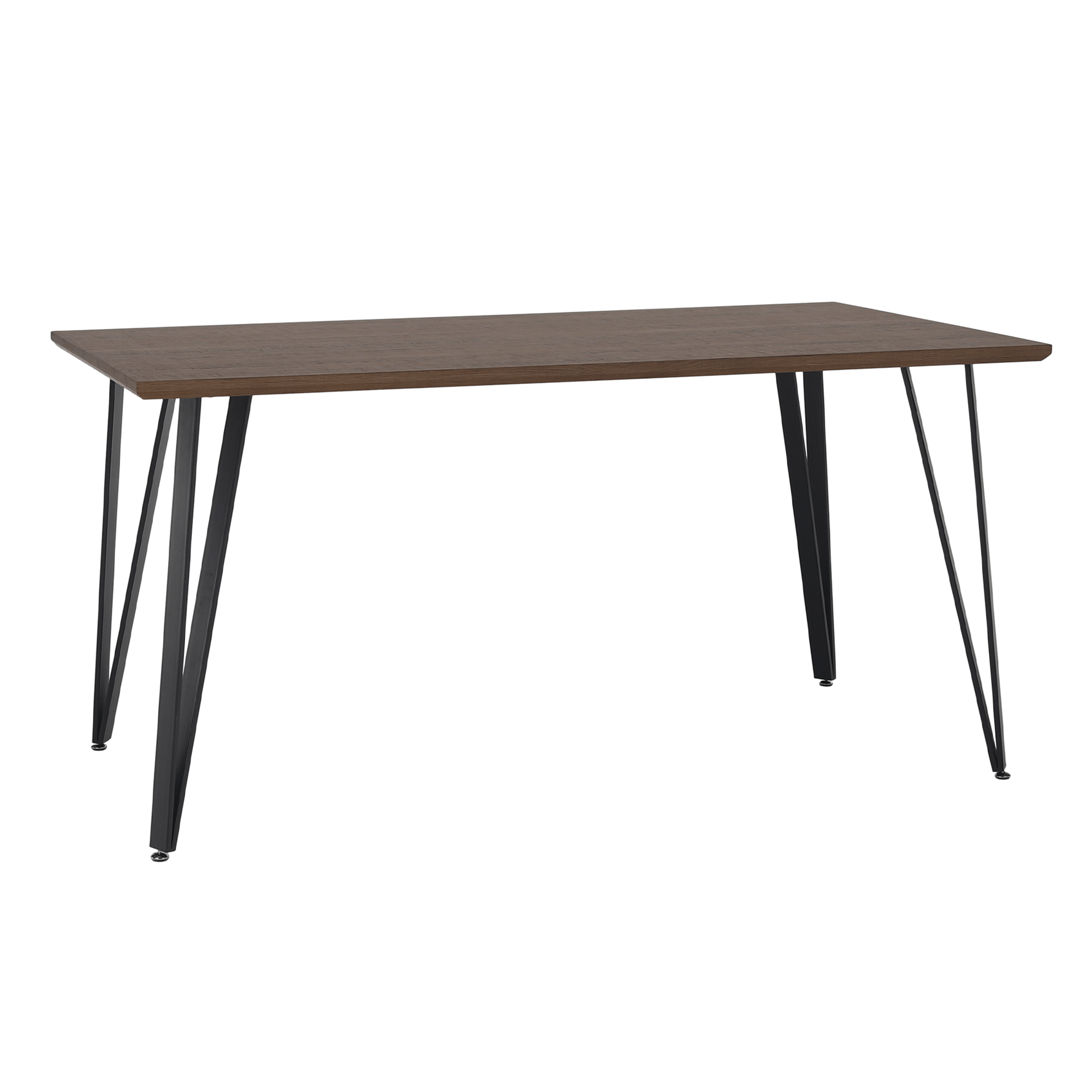 Étkezőasztal, tölgy/fekete, 150x80 cm, FRIADO (TK)