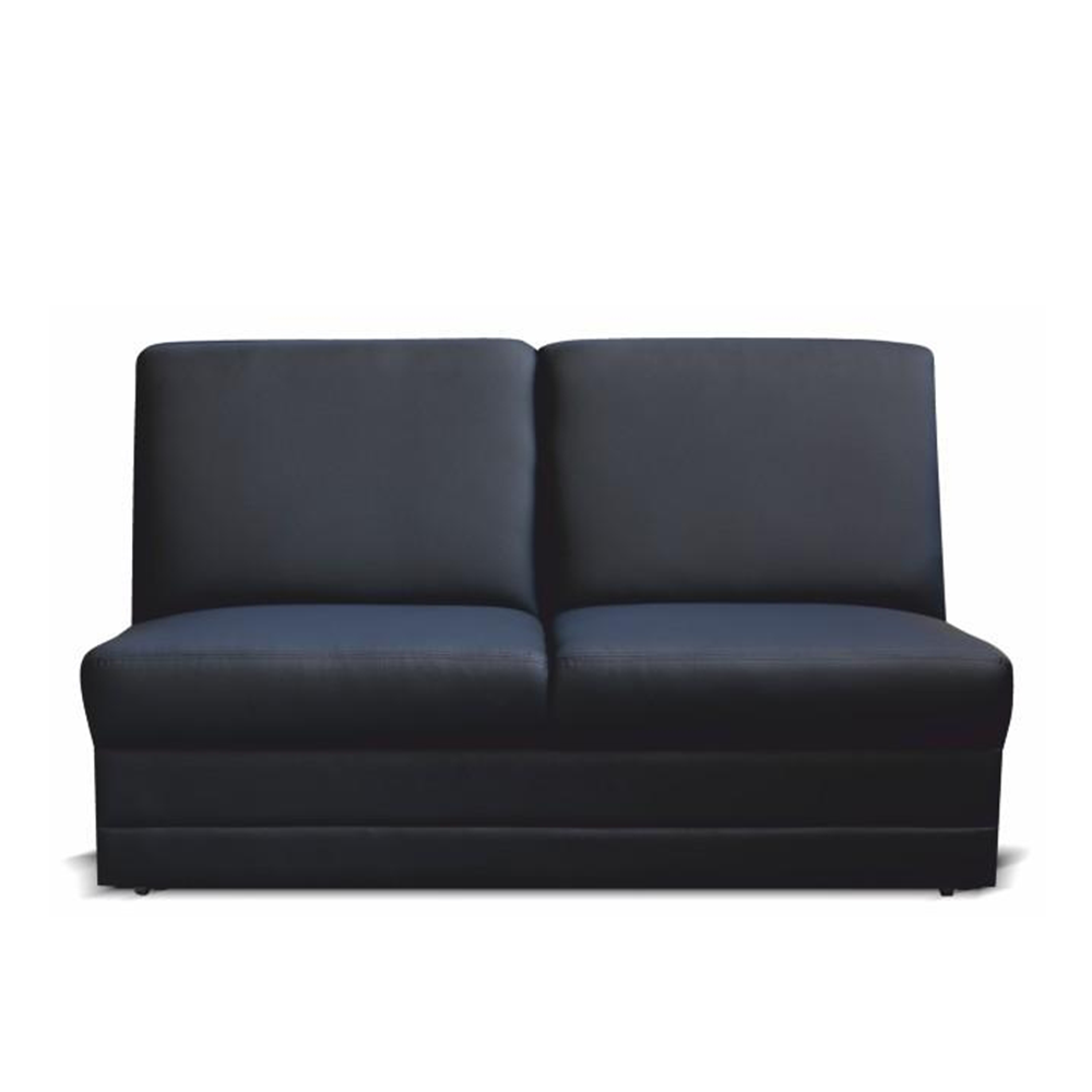 3-személyes kanapé, textilbőr fekete, BITER 3 BB (TK)