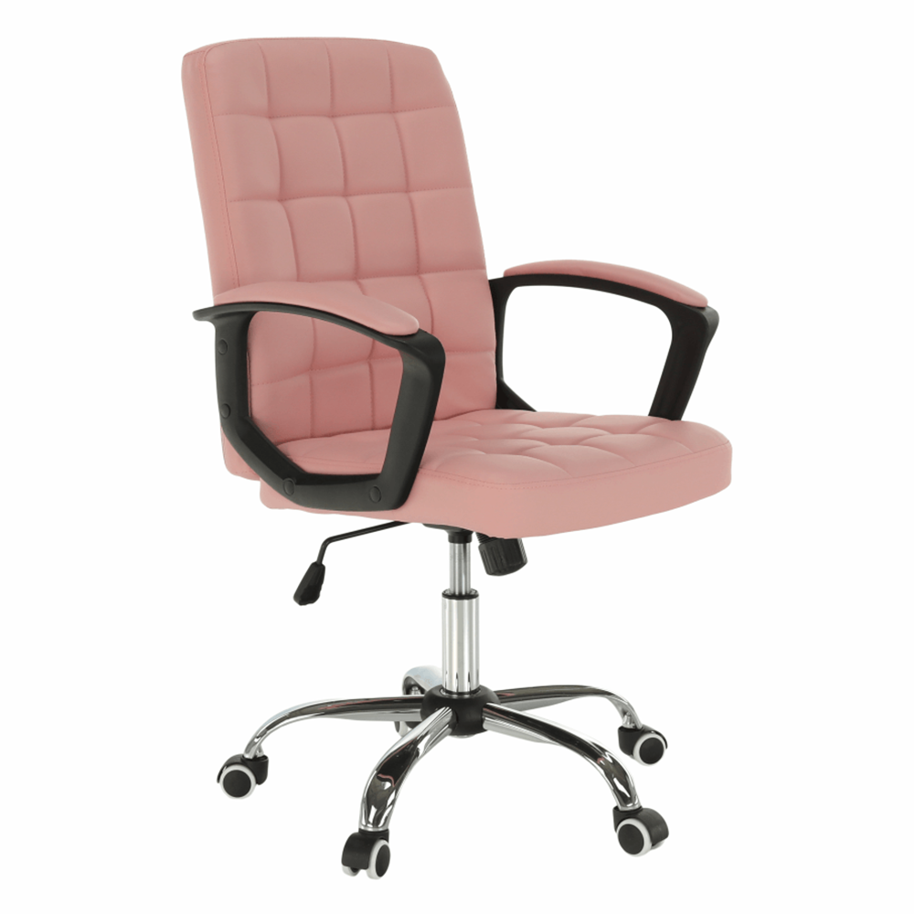 Irodai szék, rózsaszín textilbőr RULIS (TK)