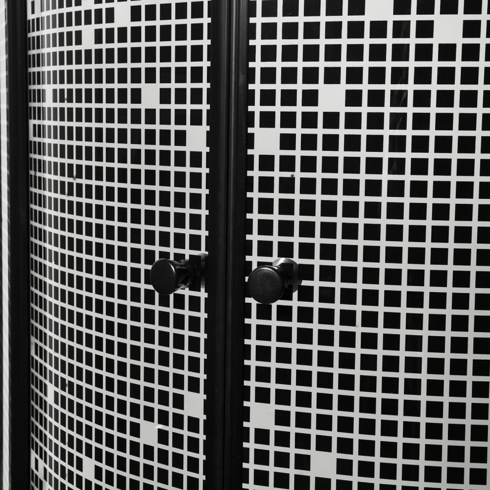 Pixel Black 80 íves zuhanykabin zuhanytálcával (HX)